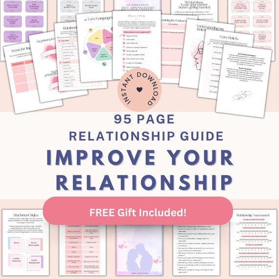 Relationship Advice Guide couples counseling worksheet relationship goals Marriage help workbook healthy couple marital therapy