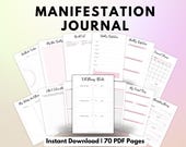 Manifesting Journal Law of Attraction Planner Dream Life Manifestation Planner Money Block Removal New Year Goals Money Blockage 369 Method
