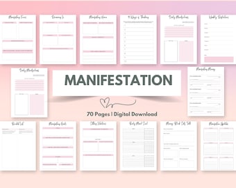 Manifestation Journal Manifest your dream life law of attraction planner positive affirmations manifesting planner for goal setting success