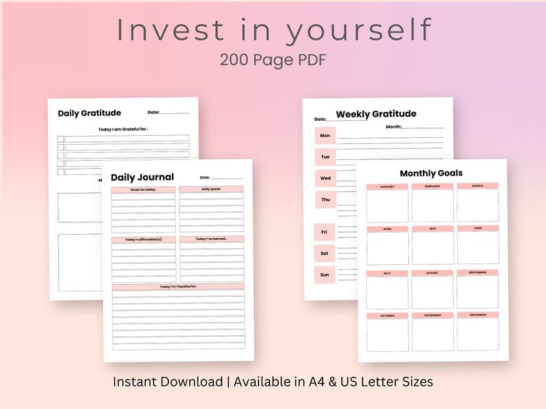 Our Adult ADHD Planner combines a journal, productivity tracker, and task organizer, all tailored for ADHD management. Set goals, prioritize tasks, and stay on track with a structured to-do list. This health planner is great for a medical planner and fitness tracker to have an organized life.