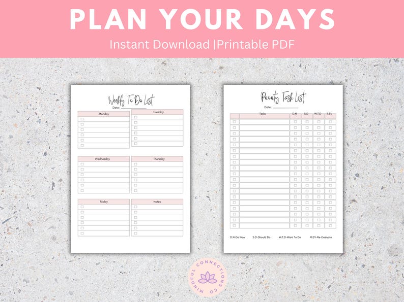 Brain Dump journal is great for anyone with ADHD to use as a Daily Planner and Thought Organizer. comes with a Daily To do List and Priority Matrix and can be used as a ADHD thought Journal for Mental Clarity and a Thought Journal
