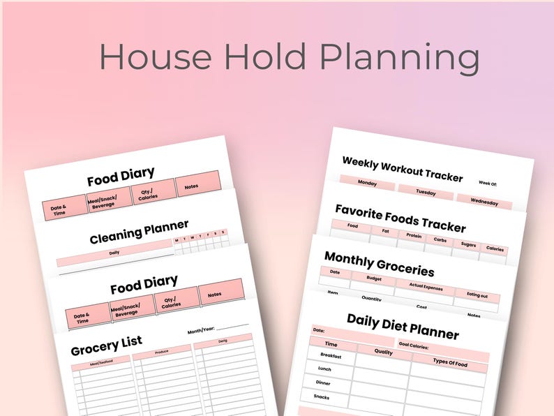 The Adult ADHD Planner is designed as a productivity planner to help manage goals and organize daily life. This ADHD journal and life planner offers tailored goal-setting tools for adults with ADHD, making it easier to stay focused and organized.Household Planner with meal planner and fitness tracker.