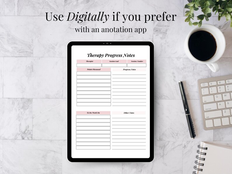 Therapy Progress Notes Template Therapy Session Plan Therapy Goals and ...