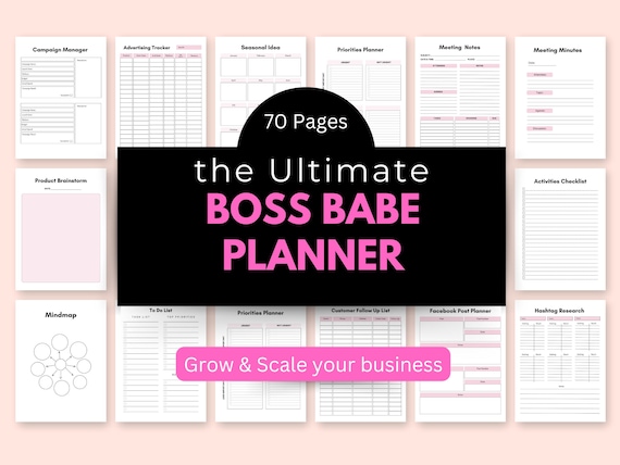 Small Business Planner Online Business Plan Start-up workbook Income Tracker Social Media Manager Social Media Sales Tracker Content Creator