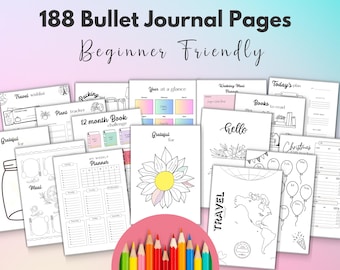 Wydrukowalne strony dziennika Bullet Journal Dziennik Bullet Journal dla początkujących do wydrukowania, codzienny tracker nastroju, dziennik Bullet Journal dla początkujących, Oceń mój dzień Dziennik Bullet Journal