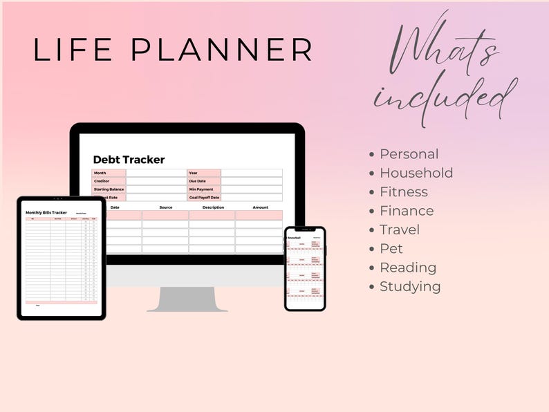 A life goal planner designed for adults, featuring goal-setting templates, a productivity tracker, and a tailored ADHD to-do list. Organize your daily routines, work goals, and personal tasks effectively. The perfect Health planner with fitness tracker and medical planner.