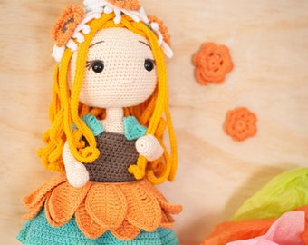 Poupée unique au crochet