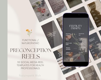 Fertility Social Media Reels - 35 Reels - For Naturopaths, Nutritionists, Functional Medicine Practitioners