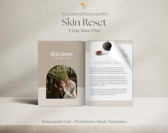 Skin Meal Plan Ebook for Practitioners | Acne Eczema Support | Resell Rights