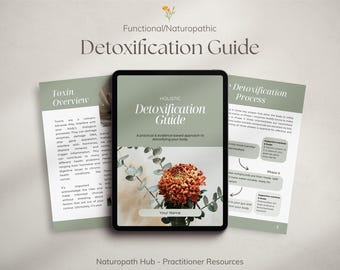 Detox Patient Handout | Canva Template | Editable PLR Booklet | Lead Magnet | Naturopath Resource