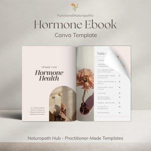 Hormone Ebook Canva Template | Kommerzielle Lizenz | Folgerecht | Für Heilpraktiker, Ernährungswissenschaftler