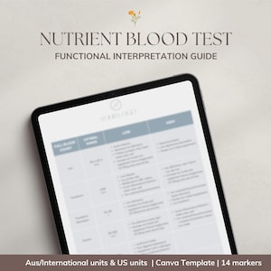 Nutrient Blood Test Interpretation Guide | Vitamin and Mineral Lab Ranges Cheat Sheet | Functional Medicine