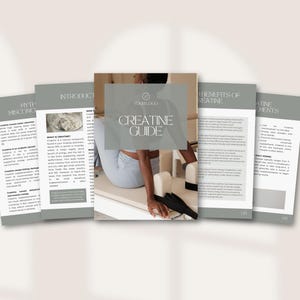 Creatine nutrition canva template