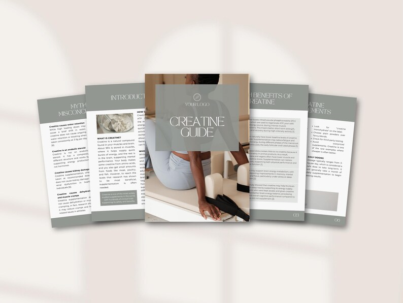 Creatine nutrition canva template