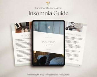 Holistic Insomnia Booklet | Patient Handout | For Naturopaths, Functional Practitioners