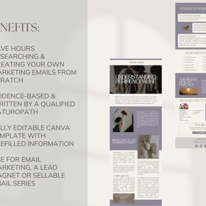 Perimenopause email marketing canva template