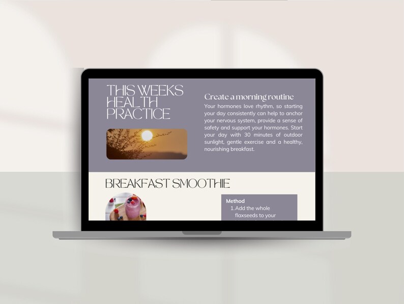 Perimenopause email marketing canva template