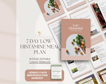 Low-Histamine 7 Day Meal Plan + Reintroduction Plan - For Health Practitioners