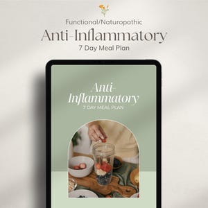 Anti-inflammatory meal plan