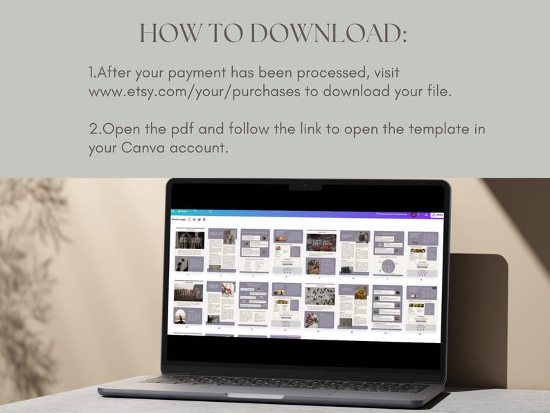 Perimenopause email marketing canva template