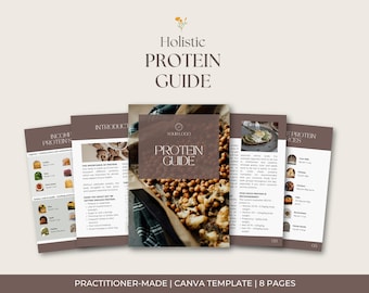 Protein Nutrition Ebook Canva Template: Naturopath Patient Handout