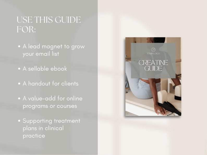 Creatine Canva template