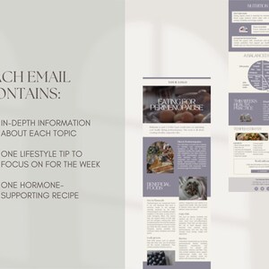 Perimenopause email marketing canva template