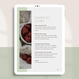 Anti-inflammatory meal plan Canva
