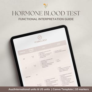 Guide d'interprétation du test sanguin hormonal | Aide-mémoire pour les gammes de laboratoire optimales | Ressource en médecine fonctionnelle et en naturopathie