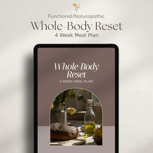 Piano alimentare nutrizionale di 4 settimane - Ripristino completo del corpo - Per naturopati e nutrizionisti