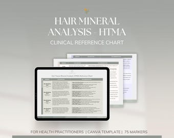 HTMA Clinical Reference Cheat Sheet, Treatment Recommendations, For Health Practitioners