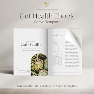 Darm Gesundheit Ebook | Weißes Etikett | Canva Vorlage | Für Heilpraktiker, Ernährungswissenschaftler