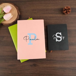 Personalised Name Initial Journal, Journal, Name, Initial, Monogrammed, Planner New Job Gift, Monogrammed Office Gift, Travel Journal