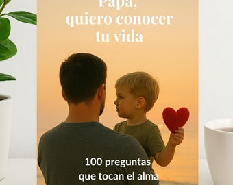 Diario Digital para Papá • Libro de Legado para Completar • Regalo Emocional para Padre • Preguntas Guiadas • Recuerdo Imprimible.