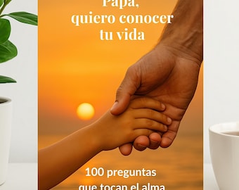 Diario Digital para Papá • Libro de Legado para Completar • Regalo Emocional para Padre • Preguntas Guiadas • Recuerdo Imprimible •