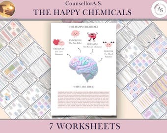 The Happy Chemistry Worksheet / Neurobiology / Positive Psychology / Behavioral Psychology / Happiness Chemicals