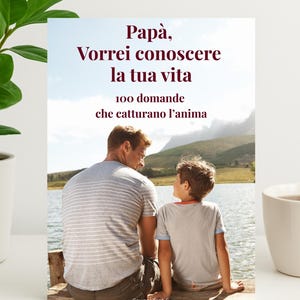 Papà, vorrei conoscere la tua vita. Libro dei Ricordi per Papà, Diario Guidato da Compilare, 100 Domande Emozionanti, Idea Regalo Unica.