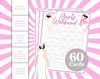 Girls Weekend Bingo Game: 60 Printable Cards (PDF)