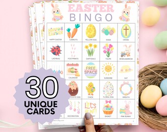 Wielkanocna gra w bingo: Fajna wiosenna impreza klasowa (pobierz plik PDF)