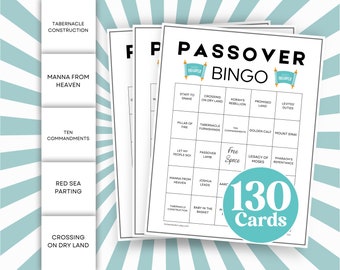 Påskbingospel: 130 utskrivbara religiösa kort (digital nedladdning)