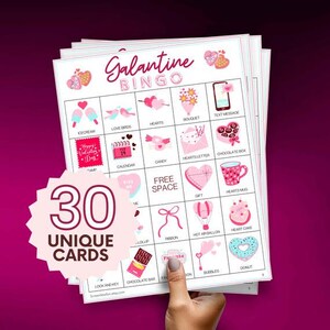 Galentines Bingo | Druckbare Bingokarten für Galentinstag, lustige Spiele für Freunde, feiern Sie Valentinstag mit Lachen Spaß Freude b62