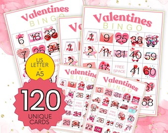 Gra bingo Valentine Pink B62