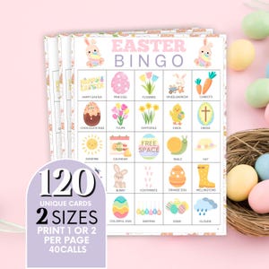 Osterbingo, Spaßklasse-Partyspiele für Kinderfamilien, perfekt für Schulfeiern, festliche Zusammenkünfte B01