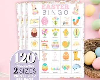 Wielkanocna gra w bingo: zabawa dla dzieci i rodzin (plik PDF do pobrania)