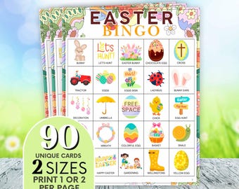 Wielkanocna gra w bingo: 90 wyjątkowych kart do druku (do pobrania w wersji cyfrowej)
