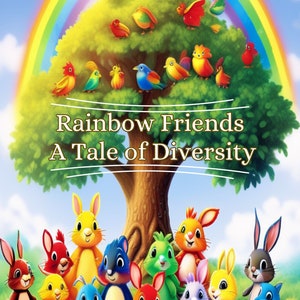 Rainbow Friends: A Tale of Diversity - Digitaal boek - PDF - Afdrukken downloaden - Verhaaltje voor het slapengaan - Educatief plezier 3-8 leeftijd - Bevat 96 pagina&#39;s