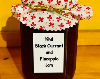 Organic Kiwi , Black currant and Pineapple Jam