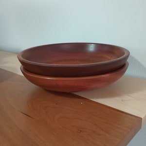 Pair of sapele (mahogany) bowls
