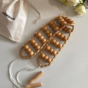 Handcrafted Wooden Roller Massager – Muscle Relief & Relaxation