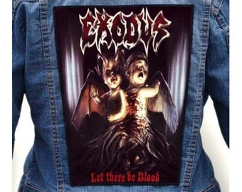 Vintage-Inspired Sublimated Iron-On Backpatch: Iconic Tribute to Exodus